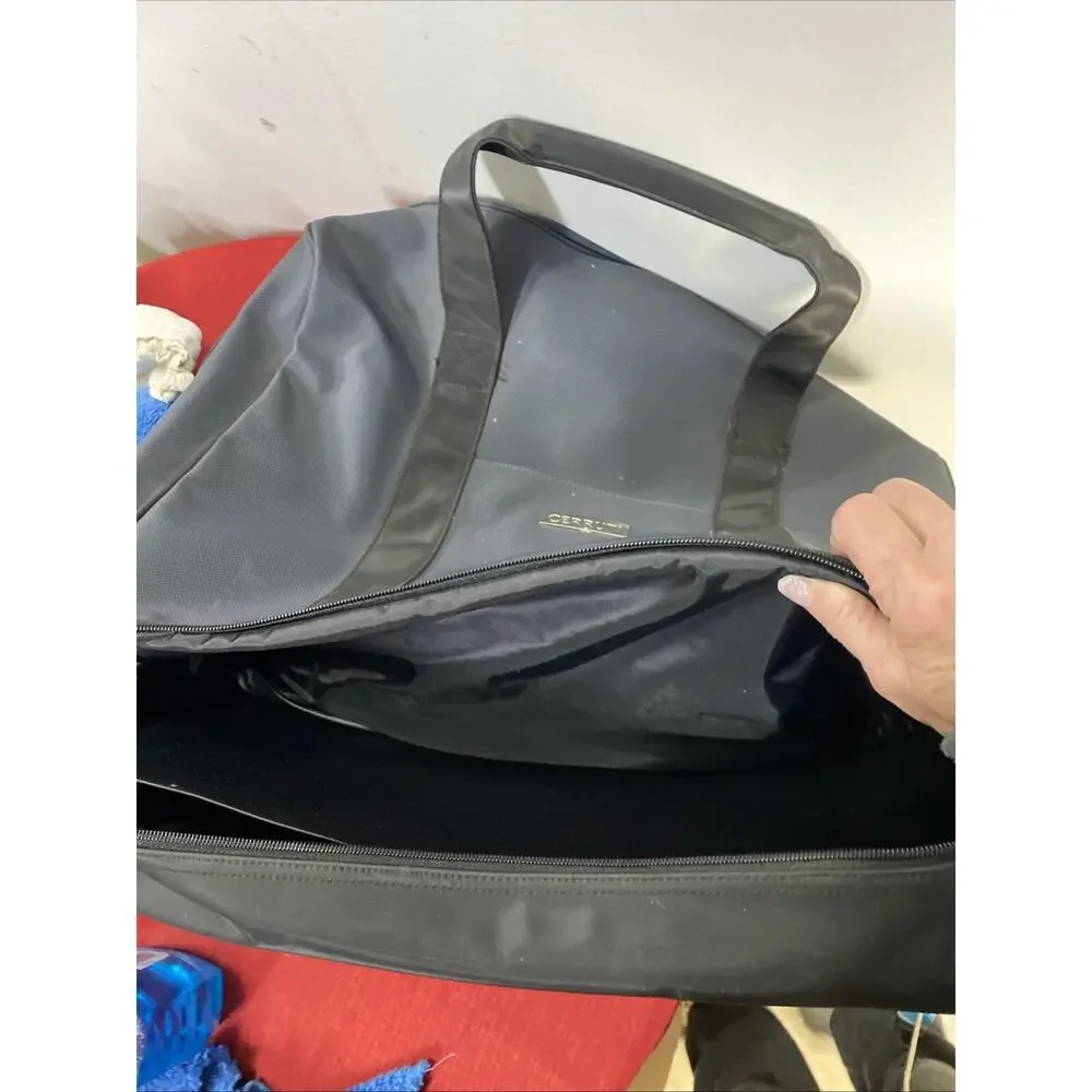 Cerruti Bag Computer Messenger Duffle Gym Canvas Nylon Water Proof Large Zip Up